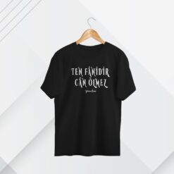 Ten fânidir can ölmez - Yûnus Emre Tişörtleri - Siyah İnterlok (Kalın) Kumaş
